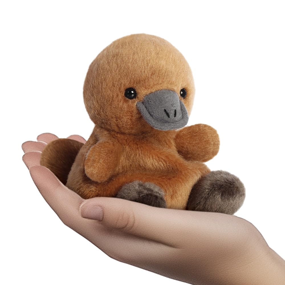 AURORA Palm Pals Patty Platypus Soft Toy | 13cm | Suitable from Birth | Brown 2