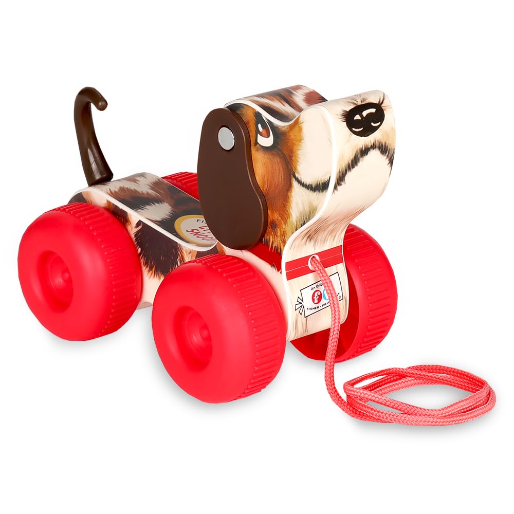 Basic Fun Fisher Price Little Snoopy Pull-Along Toy | Multicolor | Ages 12 Months+