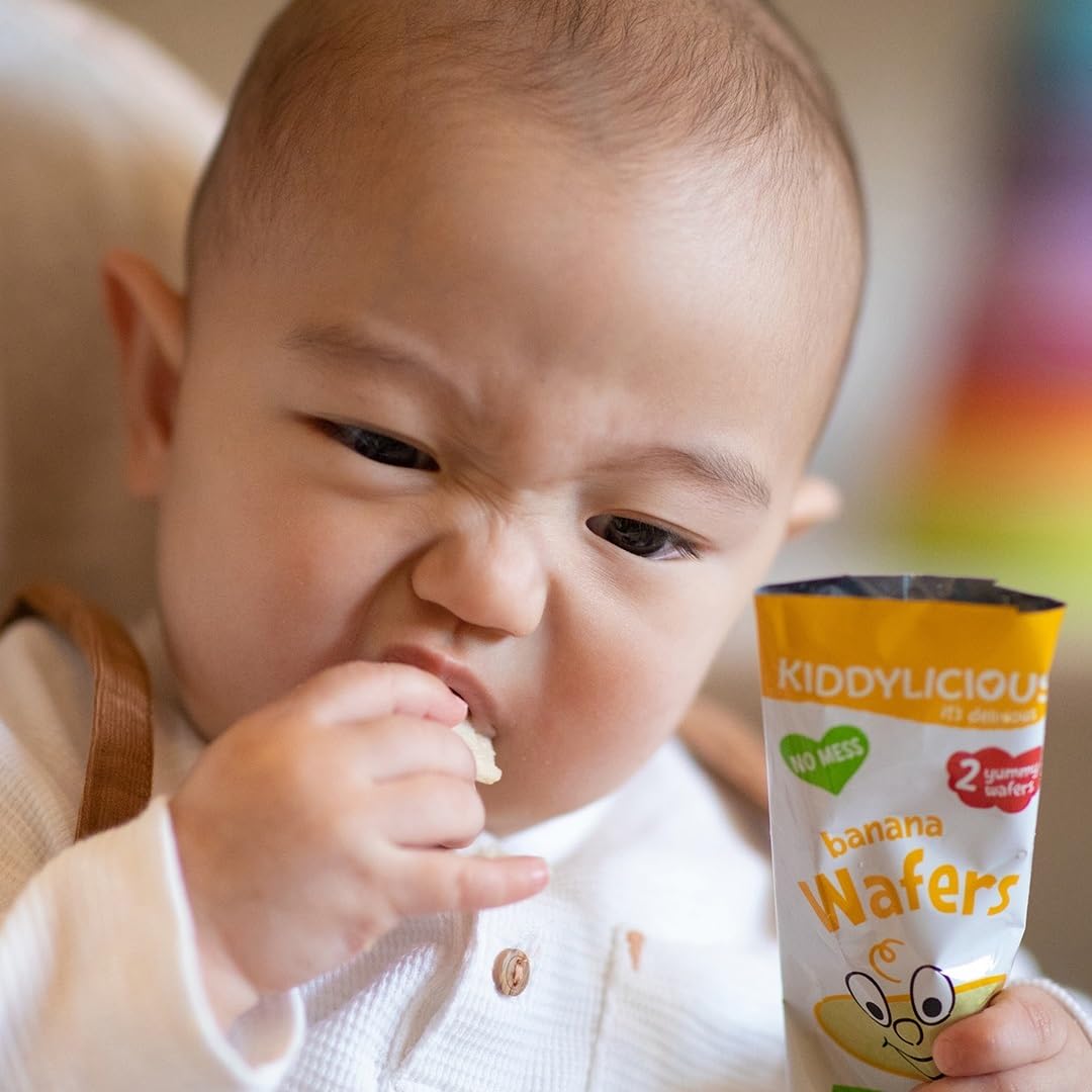 Kiddylicious - Strawberry Mini Wafers Gluten Free Dairy Free Kids Snack