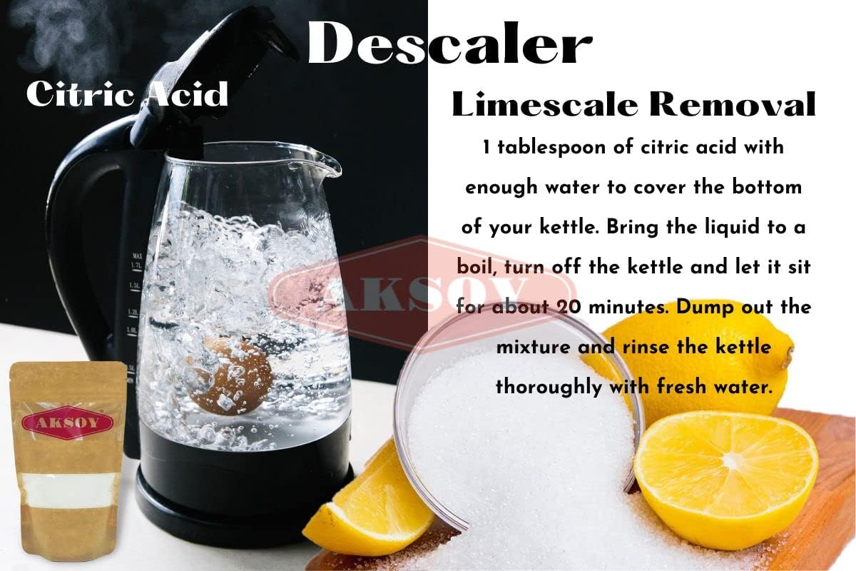 Aksoy - Citric Acid Food Grade 385g | Non-GMO, for Bath Bombs, Cleaning, Canning 8