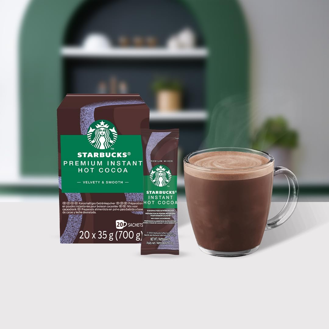 STARBUCKS Premium Instant Hot Chocolate Sachets - 20 x 35g 6