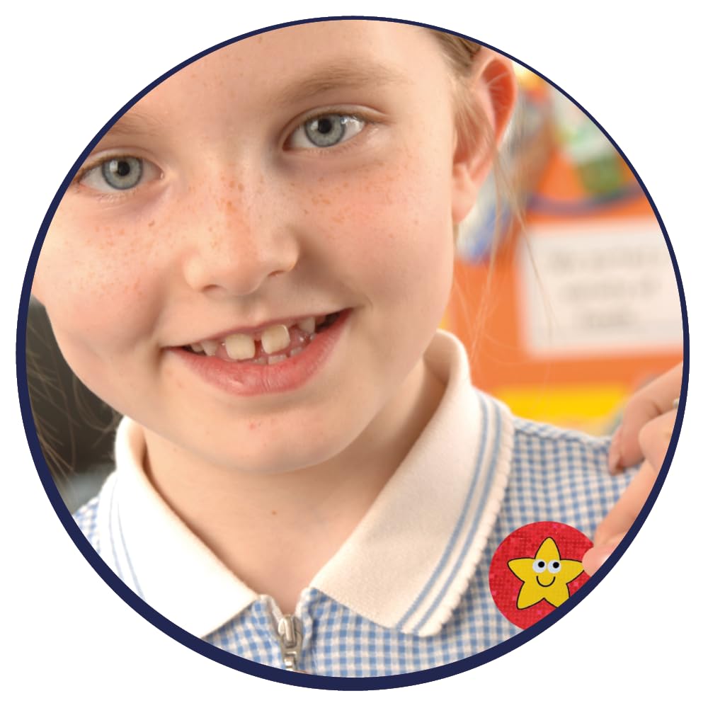 SuperStickers Sparkly Mixed Praise Stickers - 108 Pack, 28mm | Stars, Aliens, Fairies Theme 3