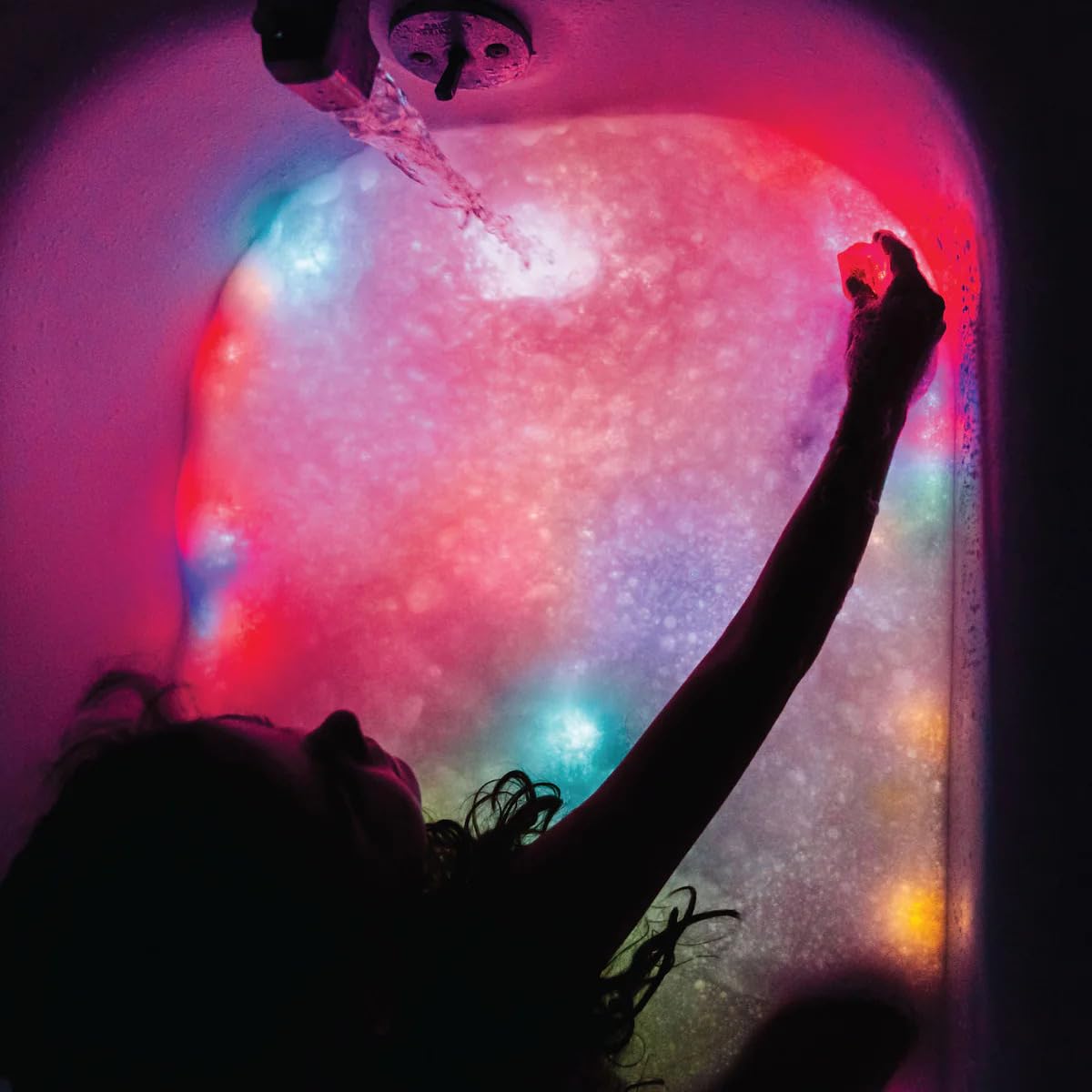 Glo Pals Light-Up Sensory Bath Toy Cubes - Water-Activated, Pack of 4 | Ages 3+ 5