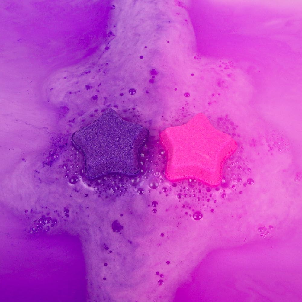 ZIMPLI Baff Bombz - 12 Pack Star Bath Fizzers for Colourful, Moisturising Fun | UK Made 4