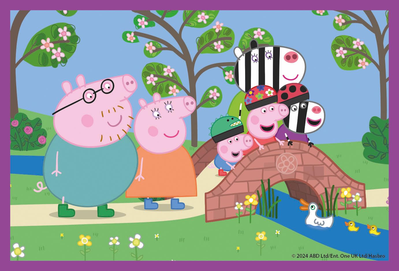 Clementoni Peppa Pig Supercolor Cube Puzzle - 6 Pieces | Ages 2+ | Recycled Material