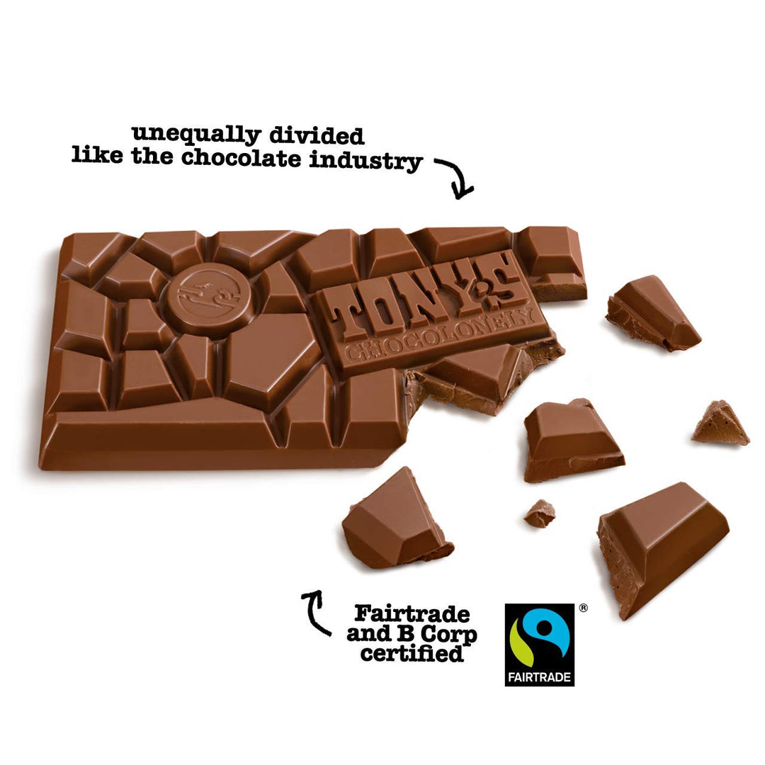 Tony's Chocolonely - Milk Chocolate Bar 180g Belgian Fairtrade