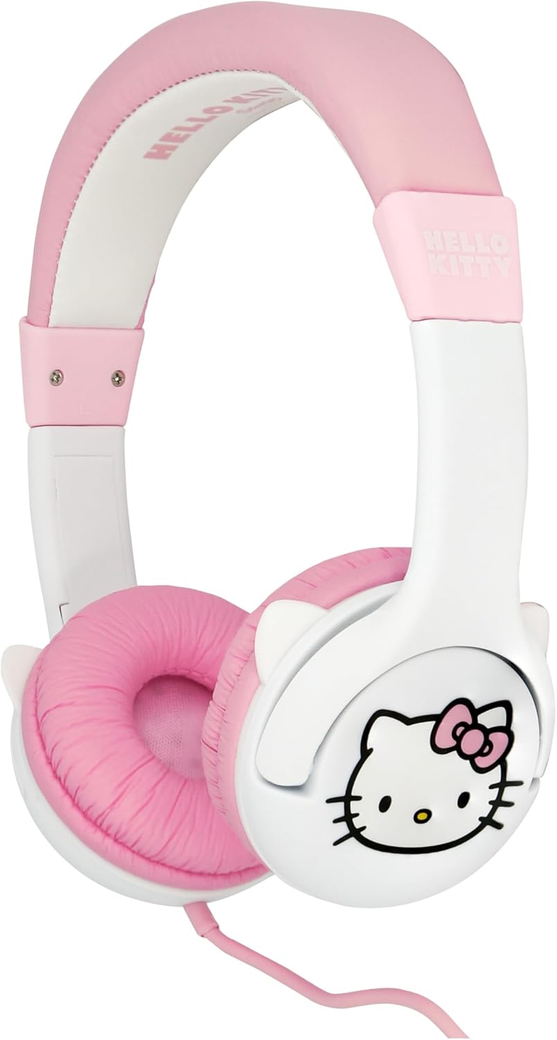 OTL Technologies Hello Kitty Wired Headphones with 3D Moulded Ears - Pink (HK1374)