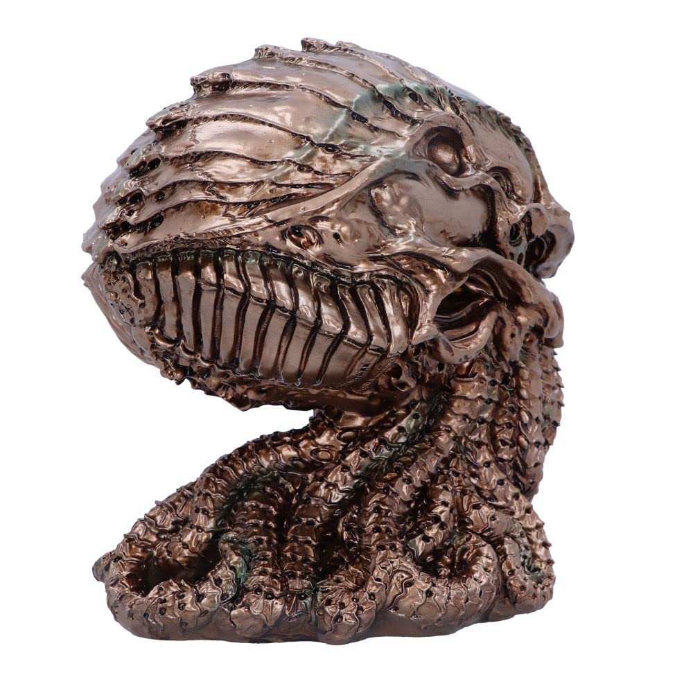 Nemesis Now Horror Skull Ornament, Bronze Cthulhu, 20cm