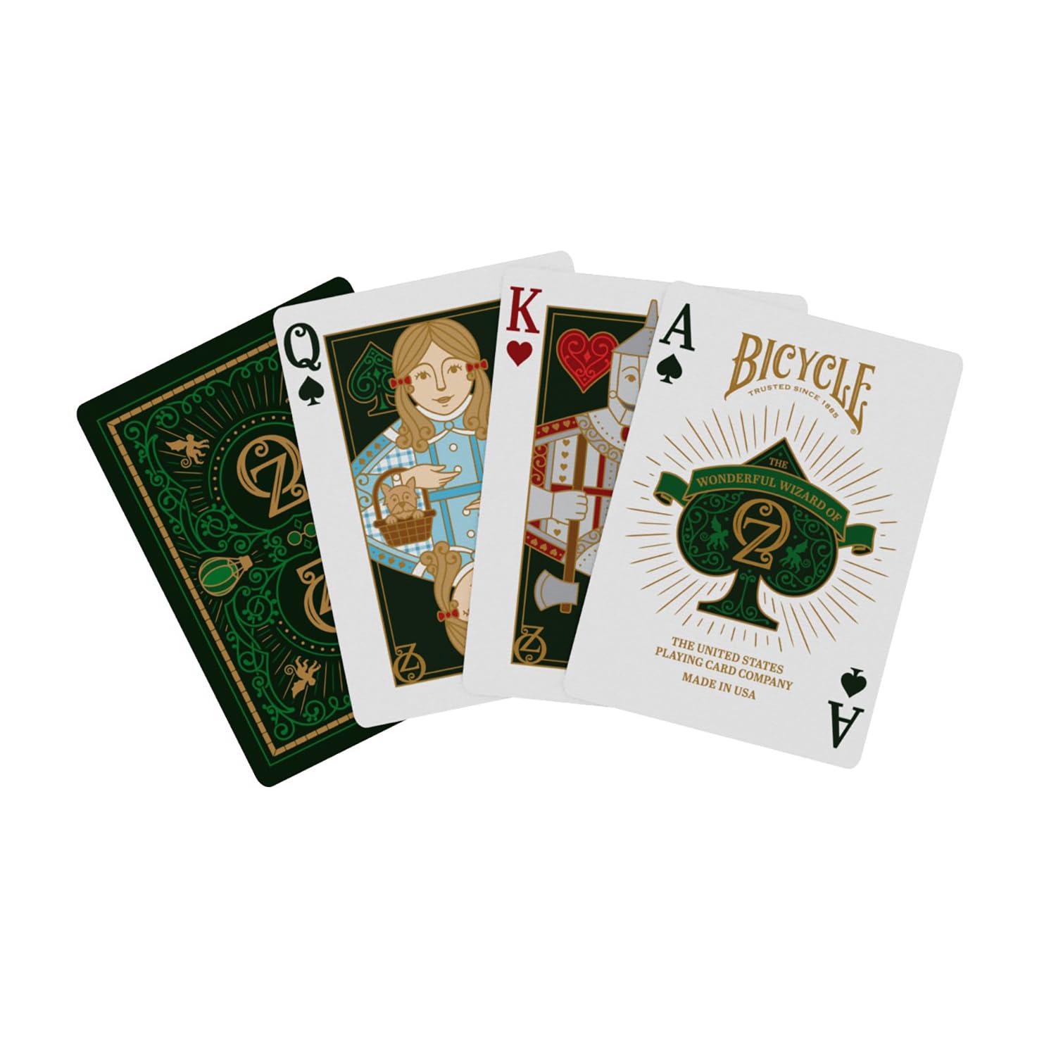 Bicycle Wizard of Oz Playing Cards - Gold Foiled Tuck Case | Air Cushion Finish | Made in USA 3