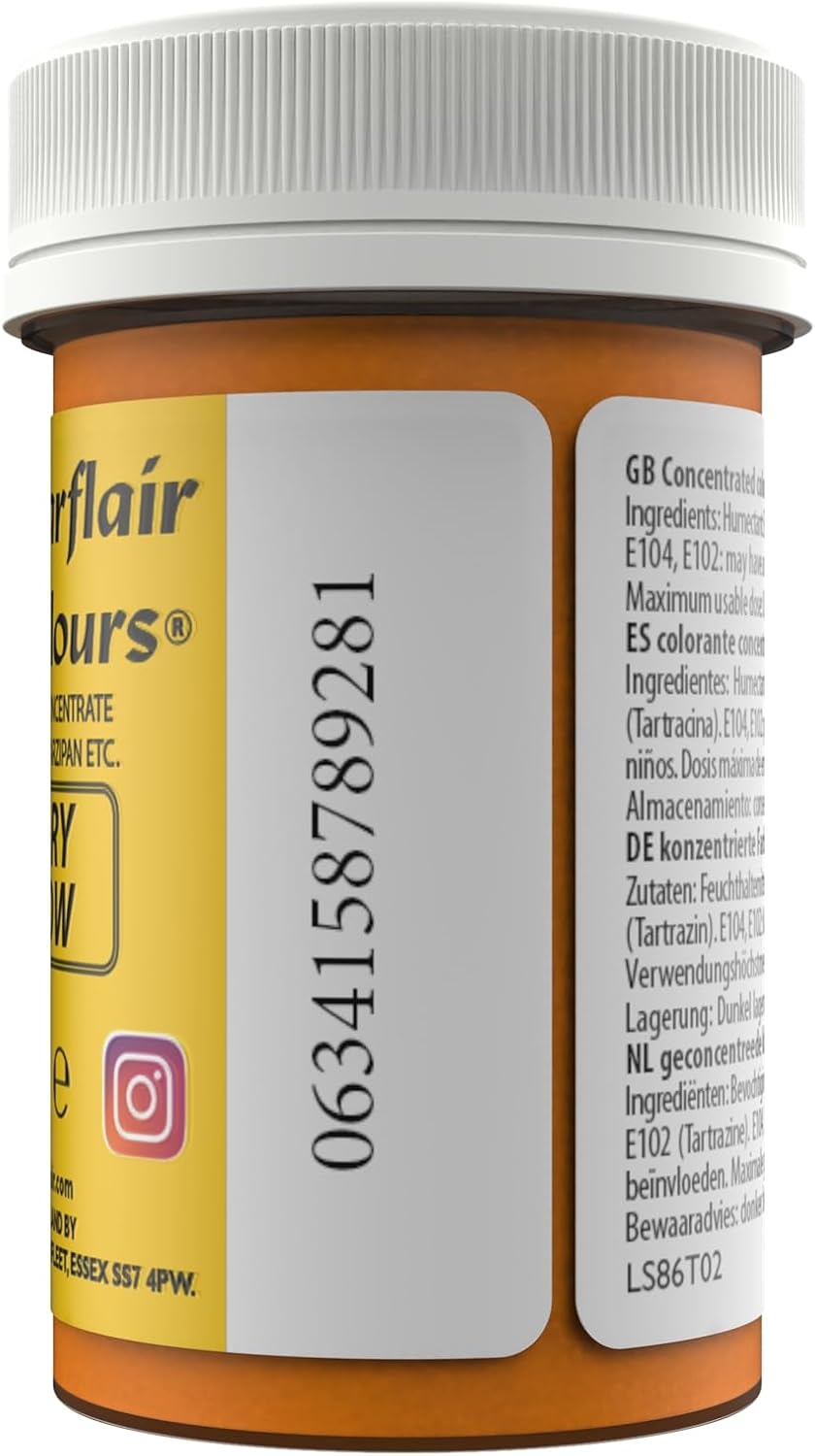 Sugarflair - Spectral Canary Yellow Food Colouring Paste (25g) 4