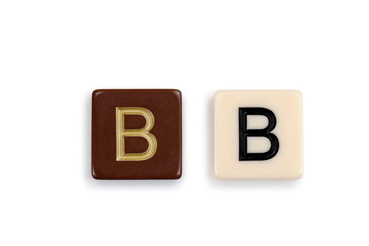 BANANAGRAMS Signature Edition Word Game - 144 Tiles, 10 Luxe Tiles, Premium Fabric Pouch - 1-8 Players