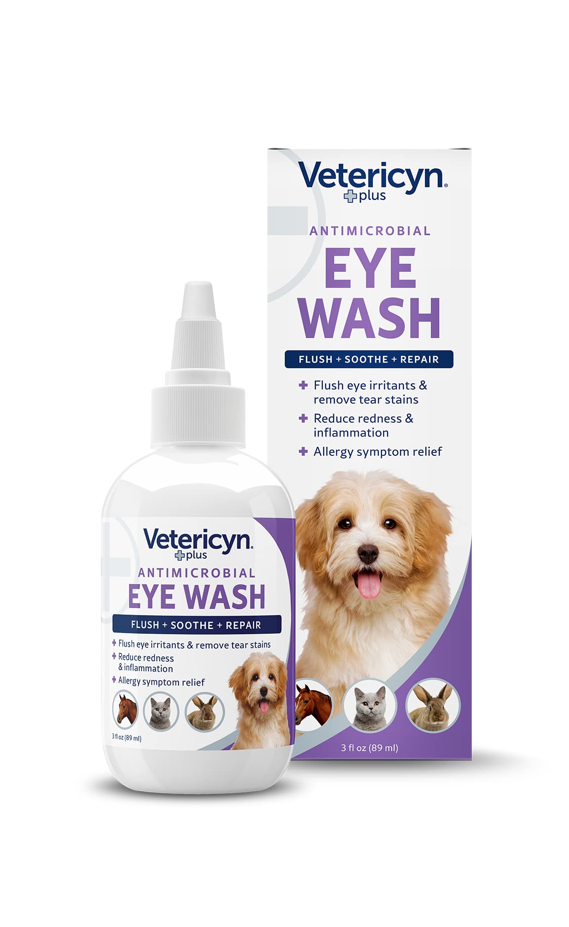 Vetericyn Eye Wash - Antimicrobial Relief for All Animals | 89ml