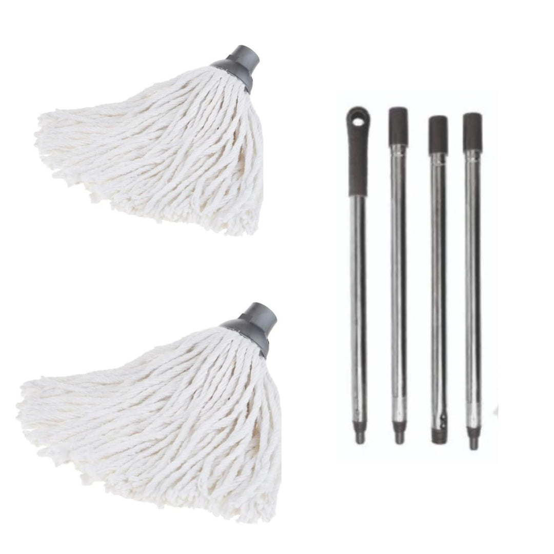 Requisite Needs - 120cm Cotton String Floor Mop with Detachable Adjustable Handle