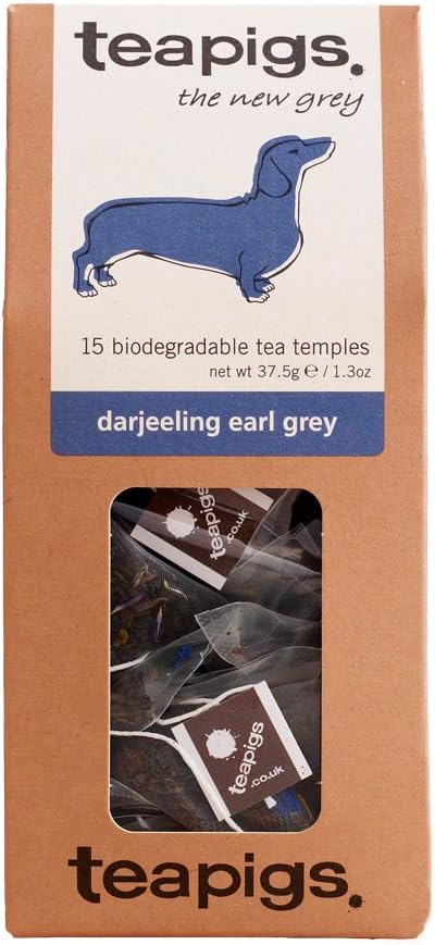 Tea Pigs Darjeeling Earl Grey Whole Leaf Tea Bags - 15 x 37.5g 1