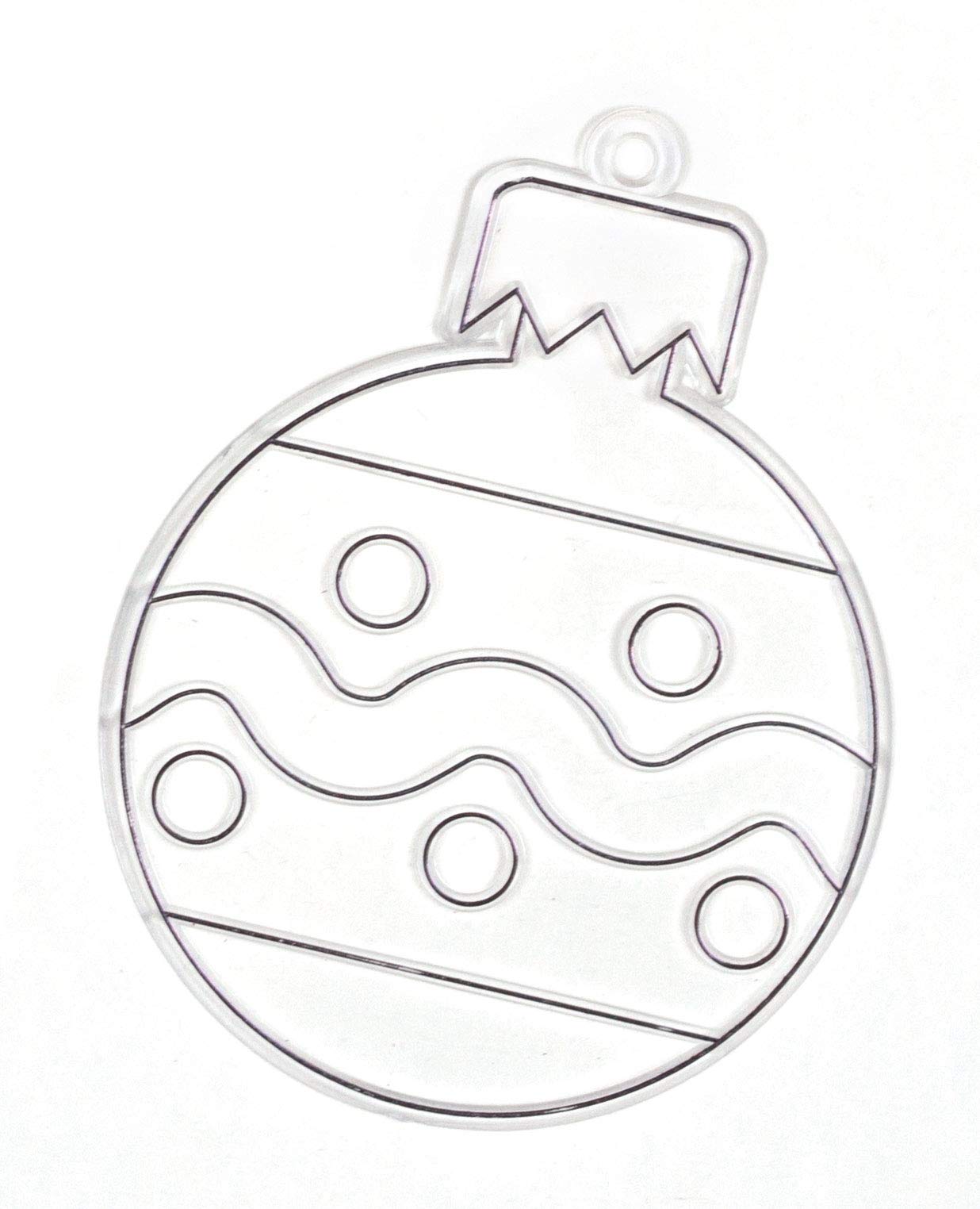 Baker Ross Christmas Bauble Suncatcher Craft Kit - Festive Acrylic Decorations for Kids (Pack of 8) 8