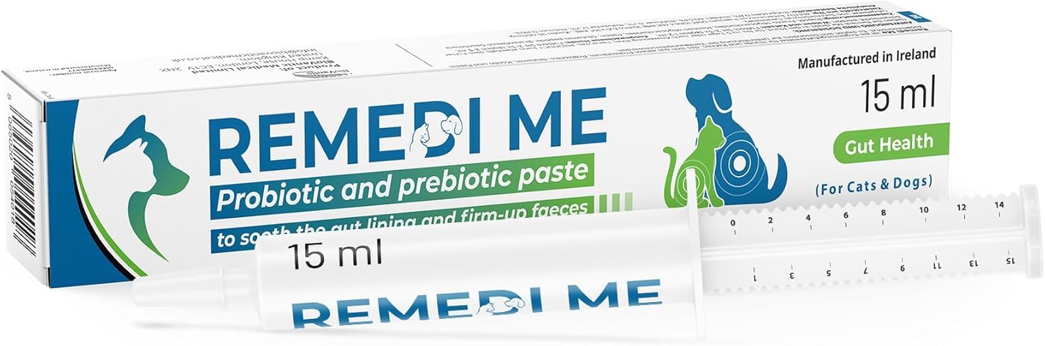 Remedime Probiotic & Prebiotic Paste for Dogs and Cats - 15ML Gut Health Support 9
