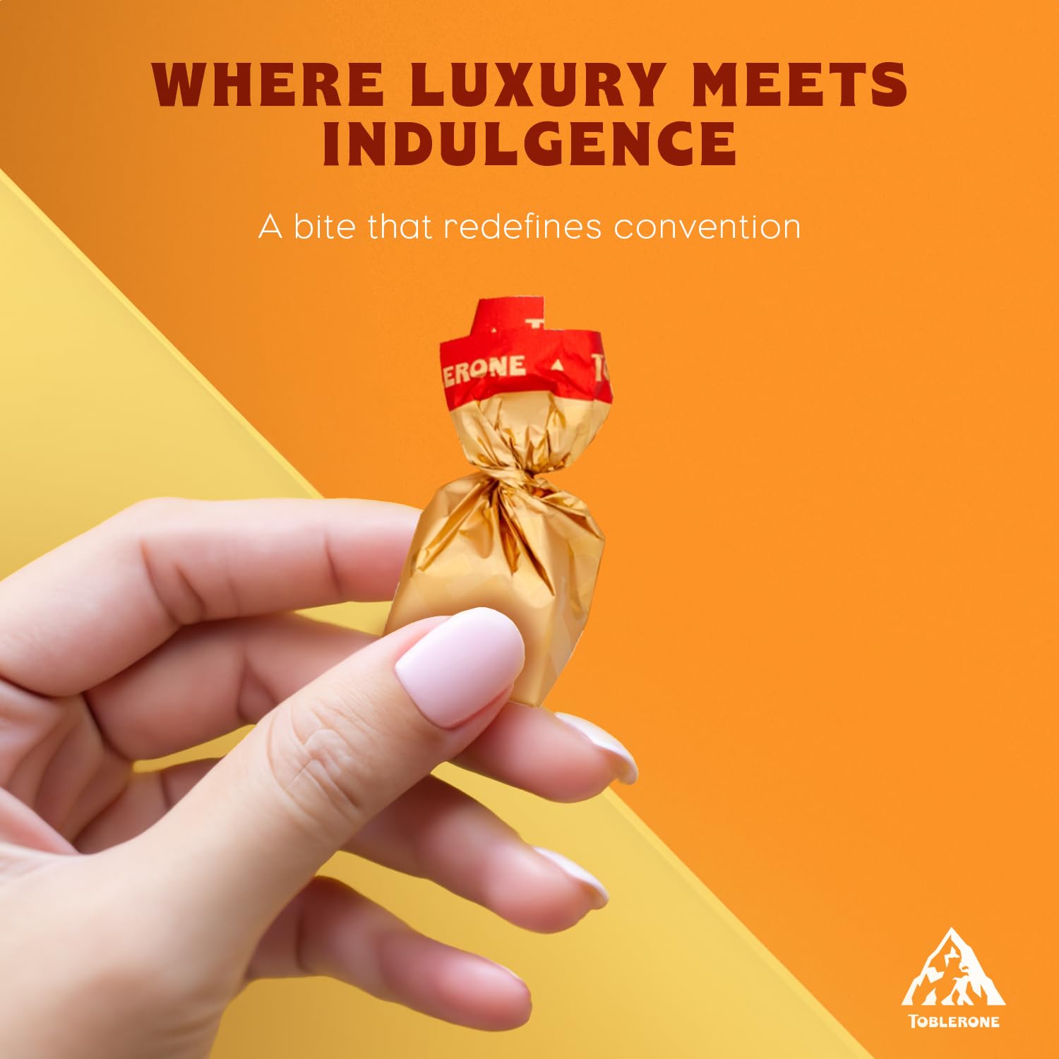 Toblerone Assorted Diamond Chocolate Truffles - Milk, Dark & Golden Caramel Praline, 180g