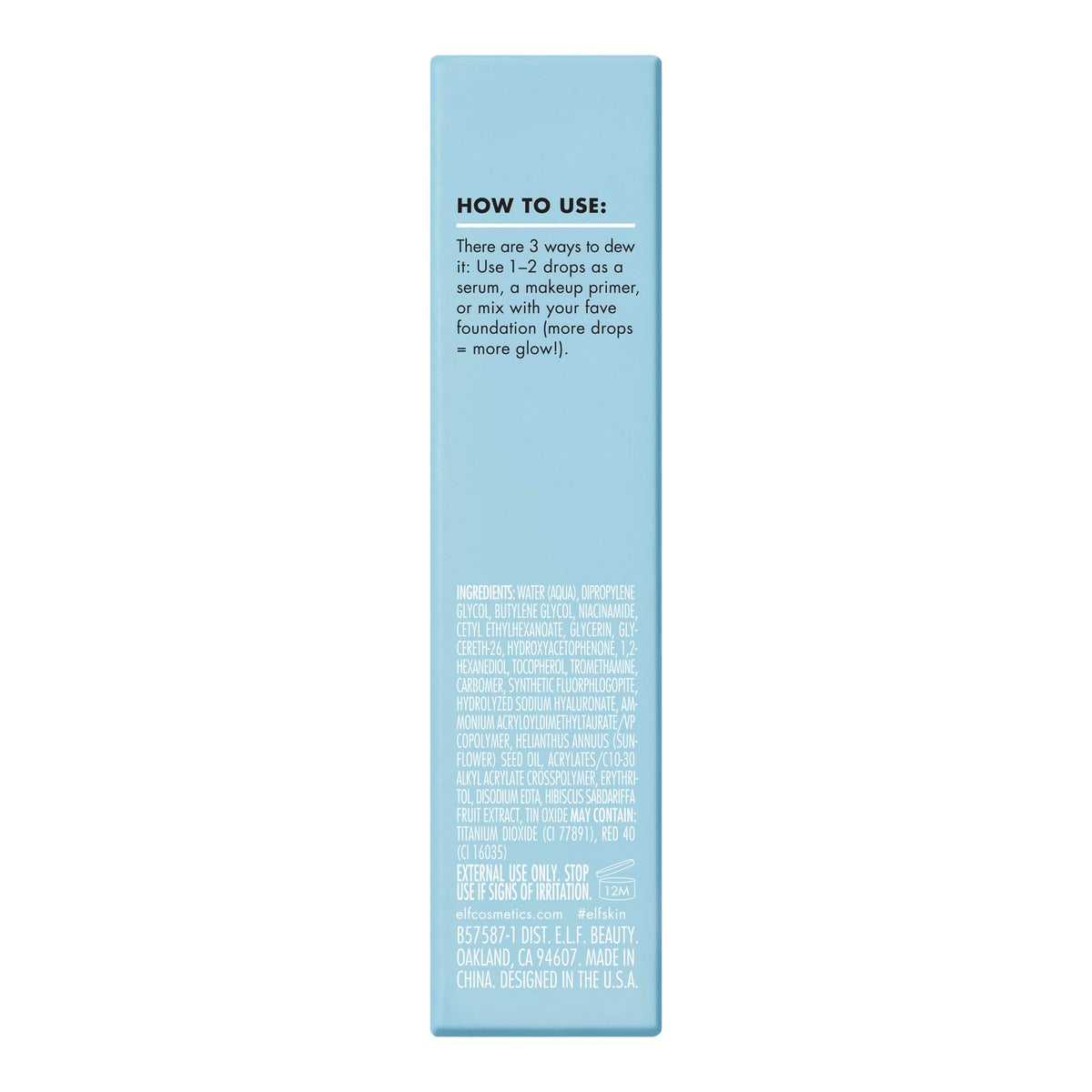 e.l.f. SKIN Holy Hydration! Thirst Burst Drops Serum - Mini, 10 ml