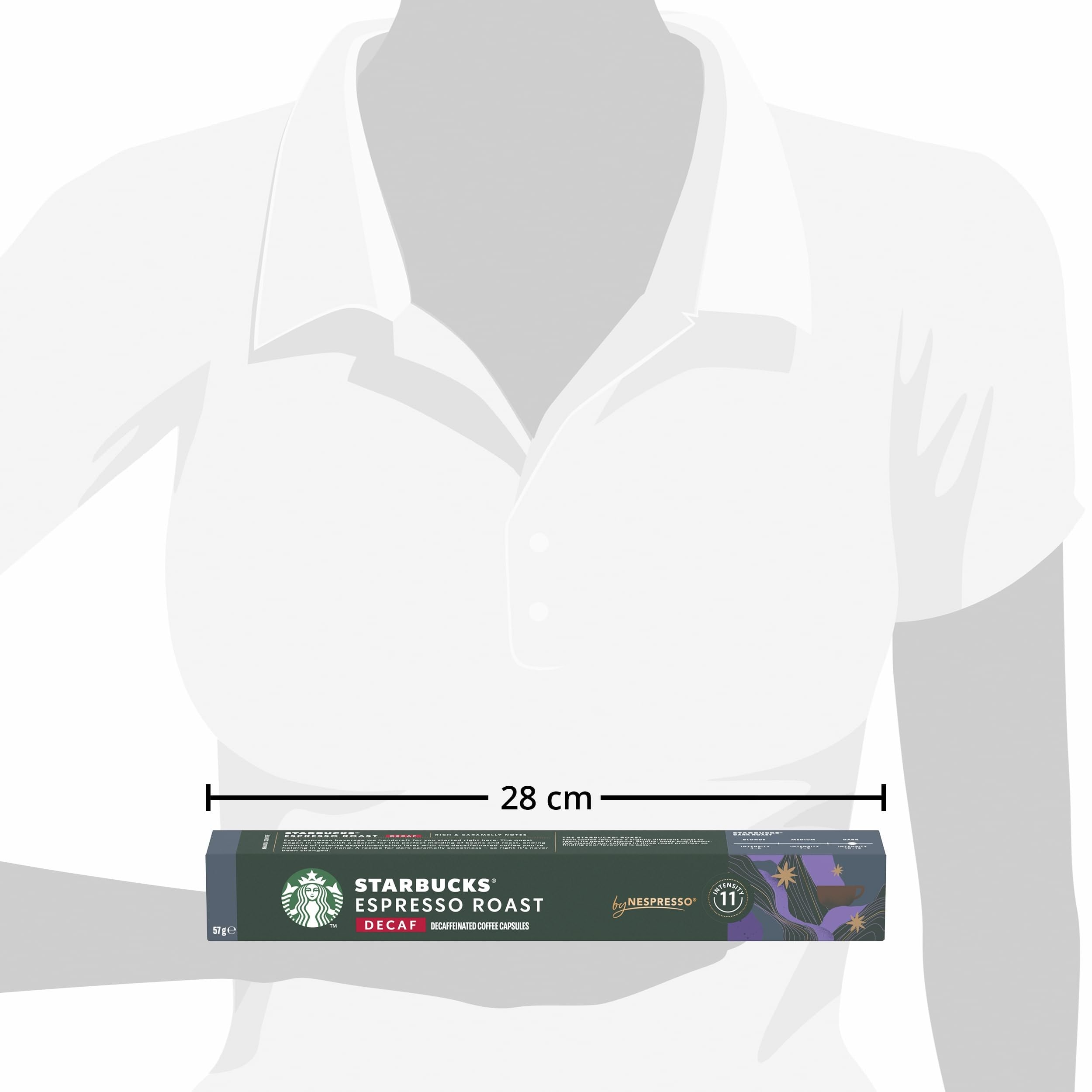 STARBUCKS - Decaf Espresso Roast by Nespresso, Dark Roast Coffee Capsules (Pack of 10) 3