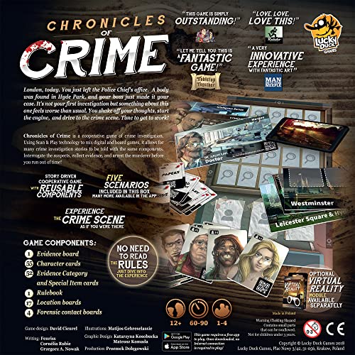 Lucky Duck Games Chronicles of Crime Board Game
