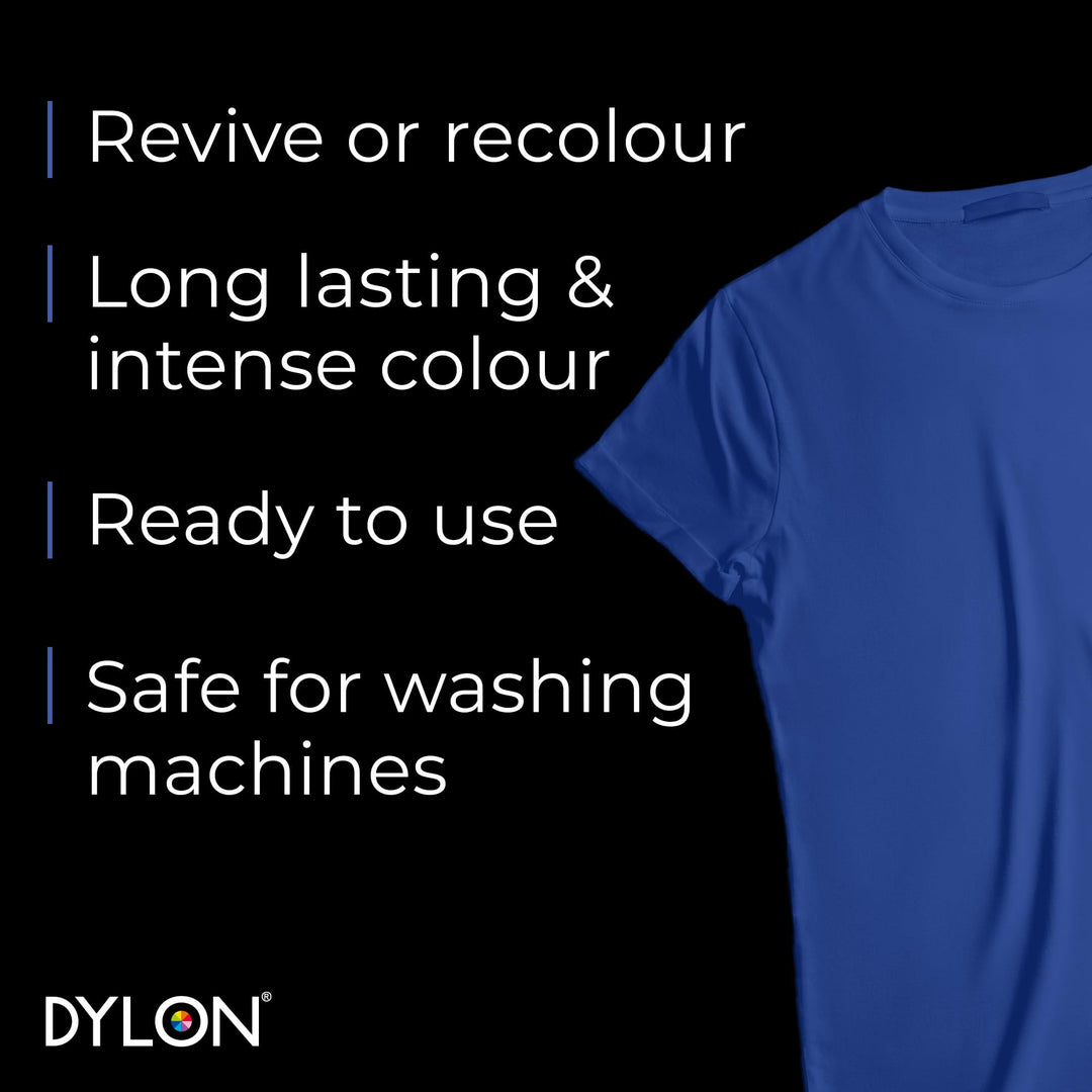 DYLON Washing Machine Fabric Dye Pod - Ocean Blue, 350g for Clothes & Soft Furnishings