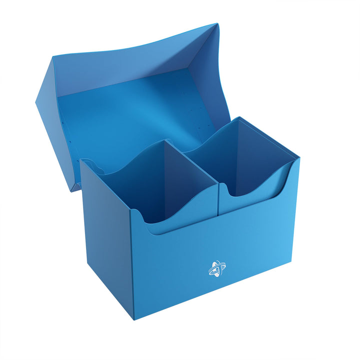 Gamegenic Double Deck Holder 200+ XL Blue Card Storage Box with Cobra Neck Technology