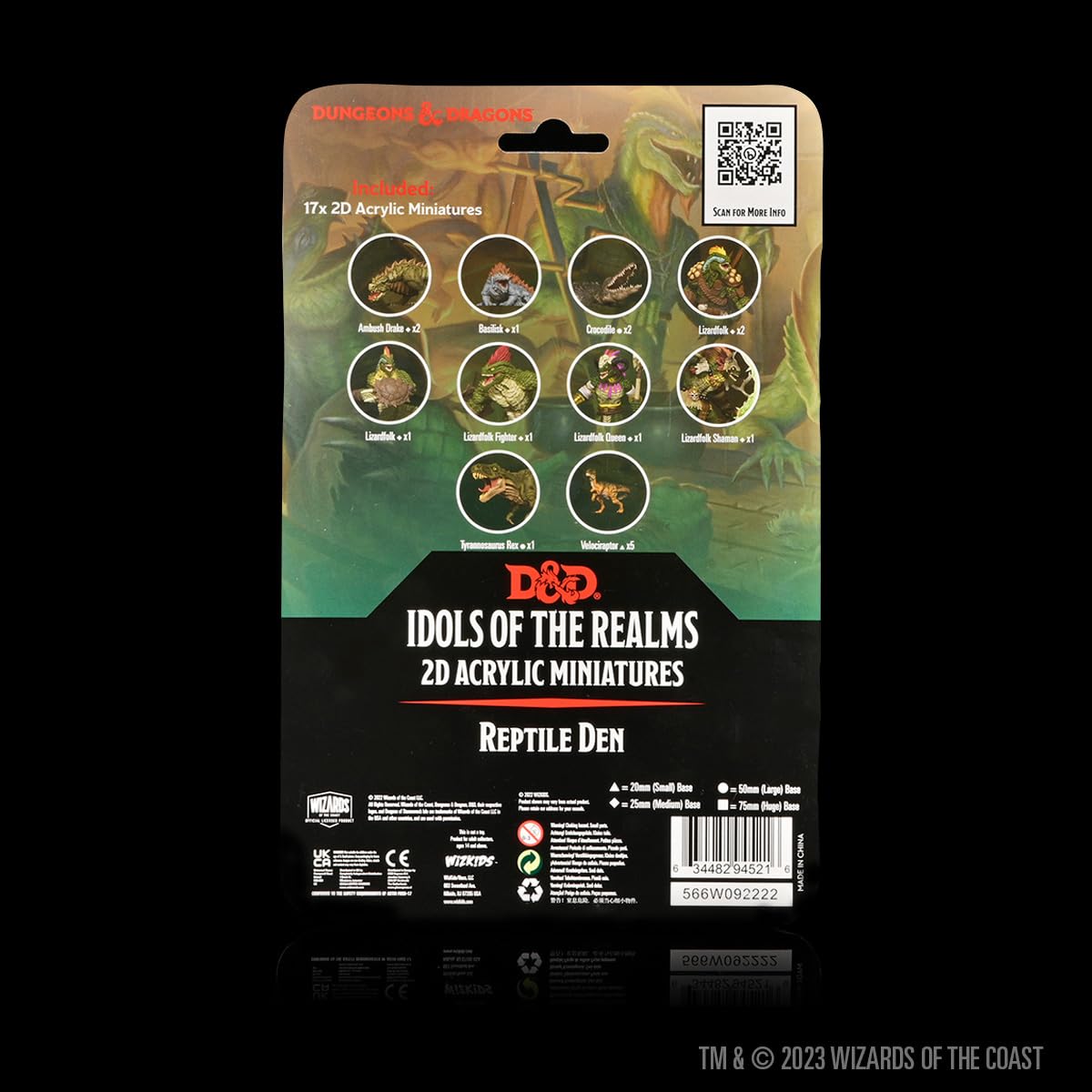 WizKids D&amp;D Idols of the Realms: Reptile Den Scales &amp; Tails 2D-Miniaturen