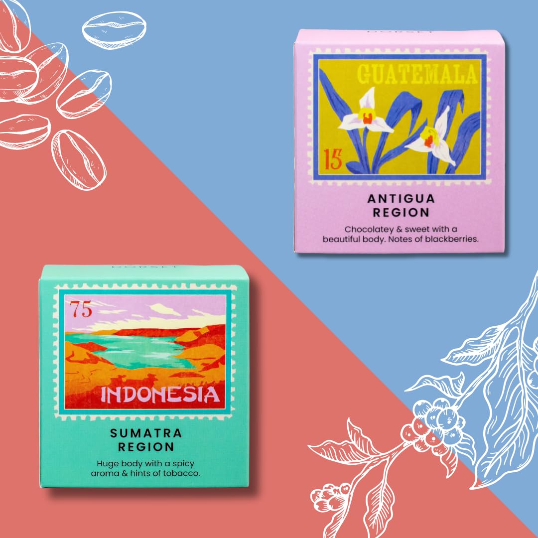 Coleridge & Lorne Single Origin Coffee gift set - 6 ground coffees from around t 10