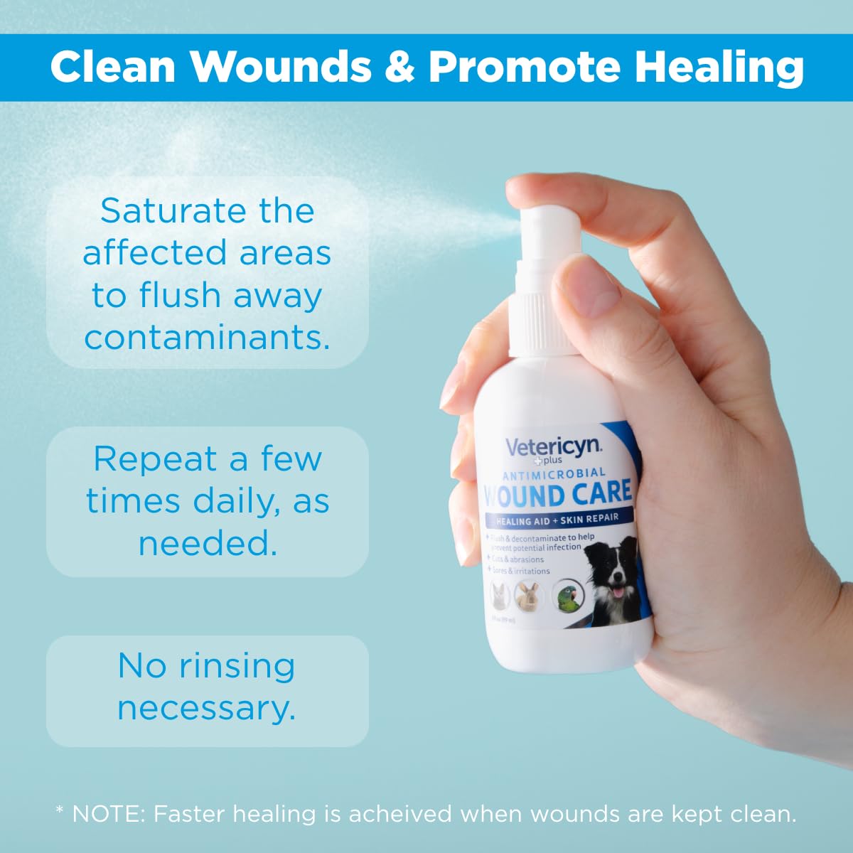 Vetericyn Wound and Skincare Liquid Spray for Dogs - 89ml | Relieves Irritation | Hypochlorous Acid Formula 3