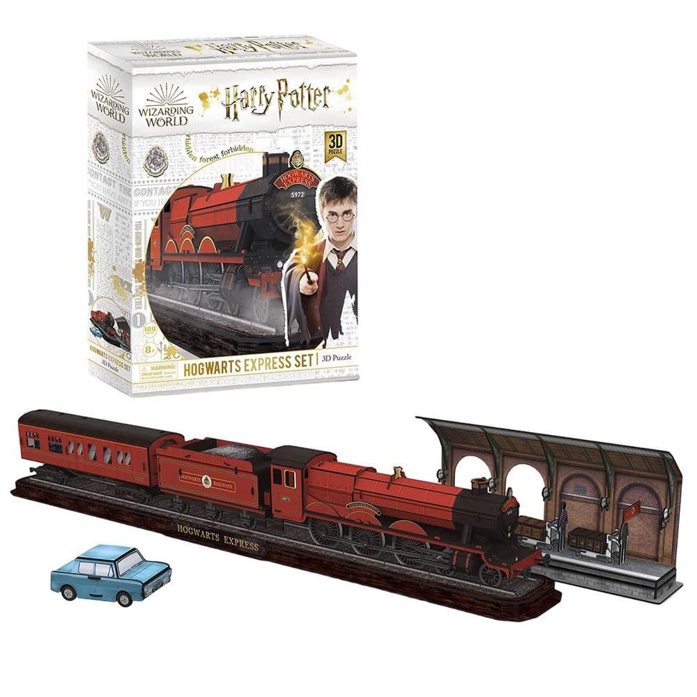 University Games Harry Potter Hogwarts Express Set 3D Puzzle | 180 Pieces | Ages 8+ 2