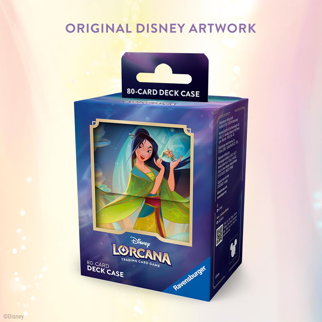 Ravensburger Disney Lorcana Deck Box - Fabled Set 9 Mulan and I2I Art 3