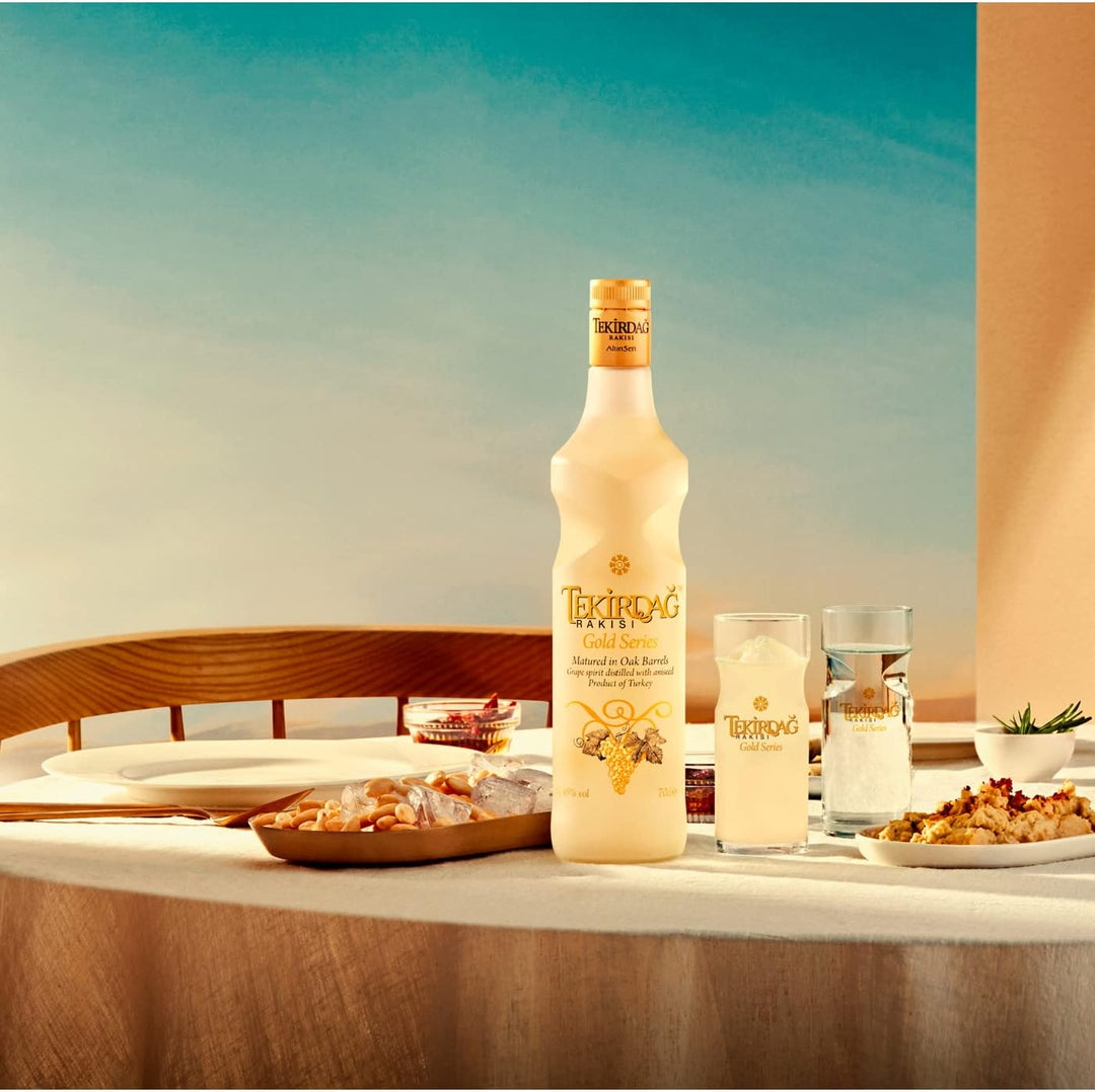 Tekirdag Rakisi Gold Series - 100% Fresh Grapes, Matured In Oak Barrels - 0.7L