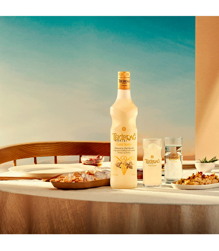 Tekirdag Rakisi Gold Series - 100% Fresh Grapes, Matured In Oak Barrels - 0.7L