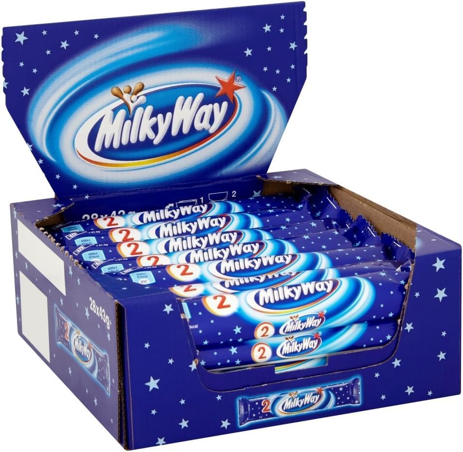 Milky Way Milk Chocolate & Nougat Bars Bulk Box (28 x 43g)