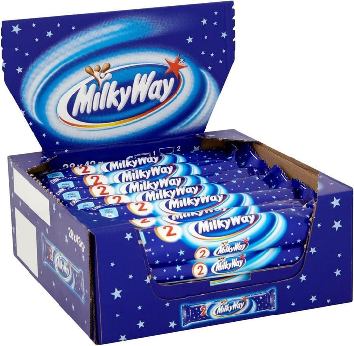 Milky Way Milk Chocolate & Nougat Bars Bulk Box (28 x 43g)