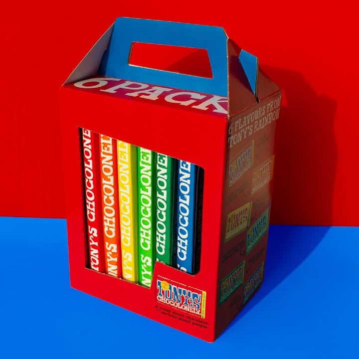 Tony's Chocolonely - Rainbowpack Classic Chocolate Variety Pack (6 x 180g)