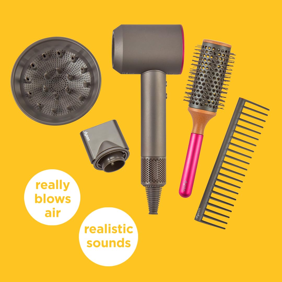 Casdon Dyson Supersonic Styling Set - Interactive Toy Hairdryer for Kids Aged 3+ 13