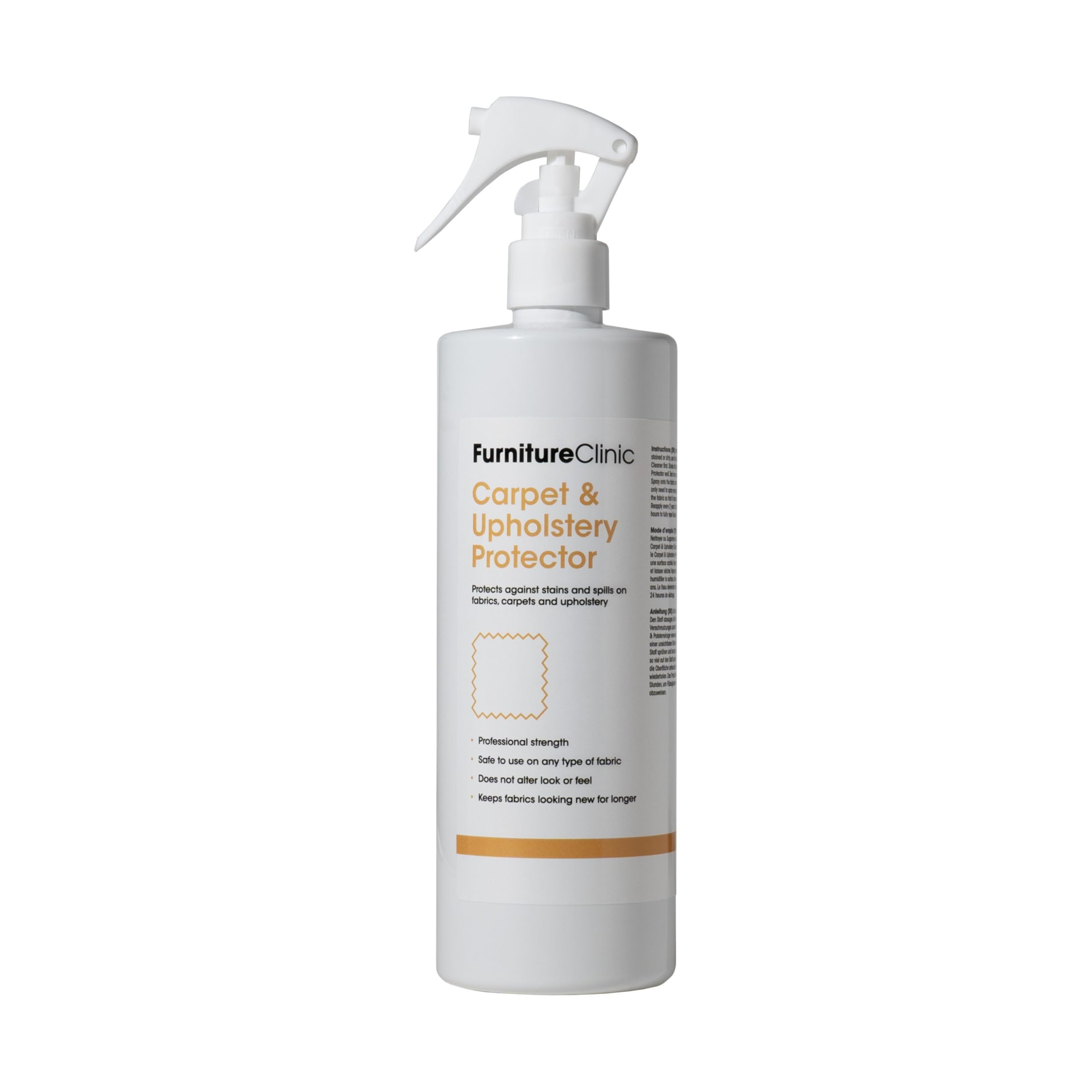 Furniture Clinic Carpet & Upholstery Protector Spray - Repels Stains | 500ml Liquid
