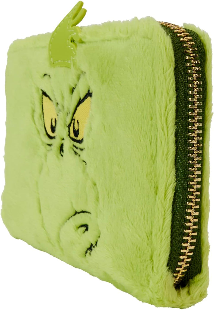 Loungefly Dr. Seuss How the Grinch Stole Christmas Plush Zip Around Wallet (DSSWA0024)