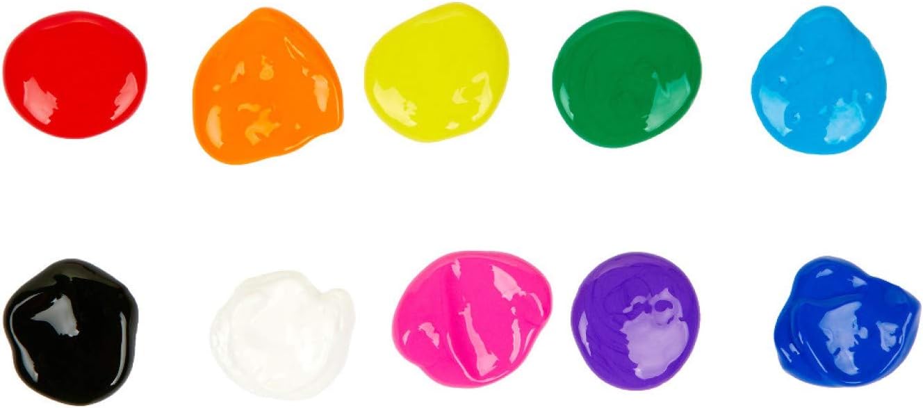 Crayola 10 ct Washable Kids' Paint - Assorted Colors, 2 oz Bottles 6
