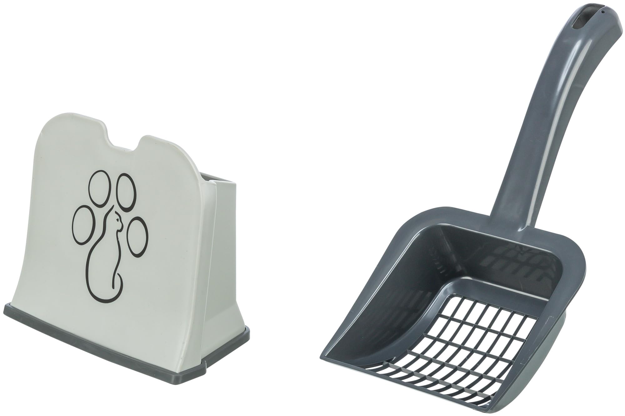 TRIXIE Cat Litter Scoop with Stand | Size Large | Durable Plastic