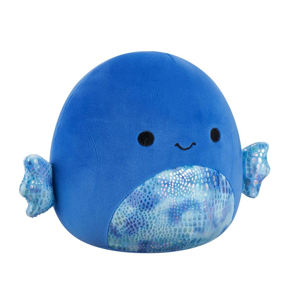 Squishmallows Kobester the Blue Betta Fish Plush - Ultrasoft 7.5-Inch Stuffed Animal