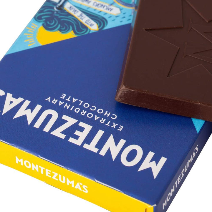 Montezuma - FitzRoy 74% Cocoa Dark Chocolate Bar Organic Vegan Gluten-Free