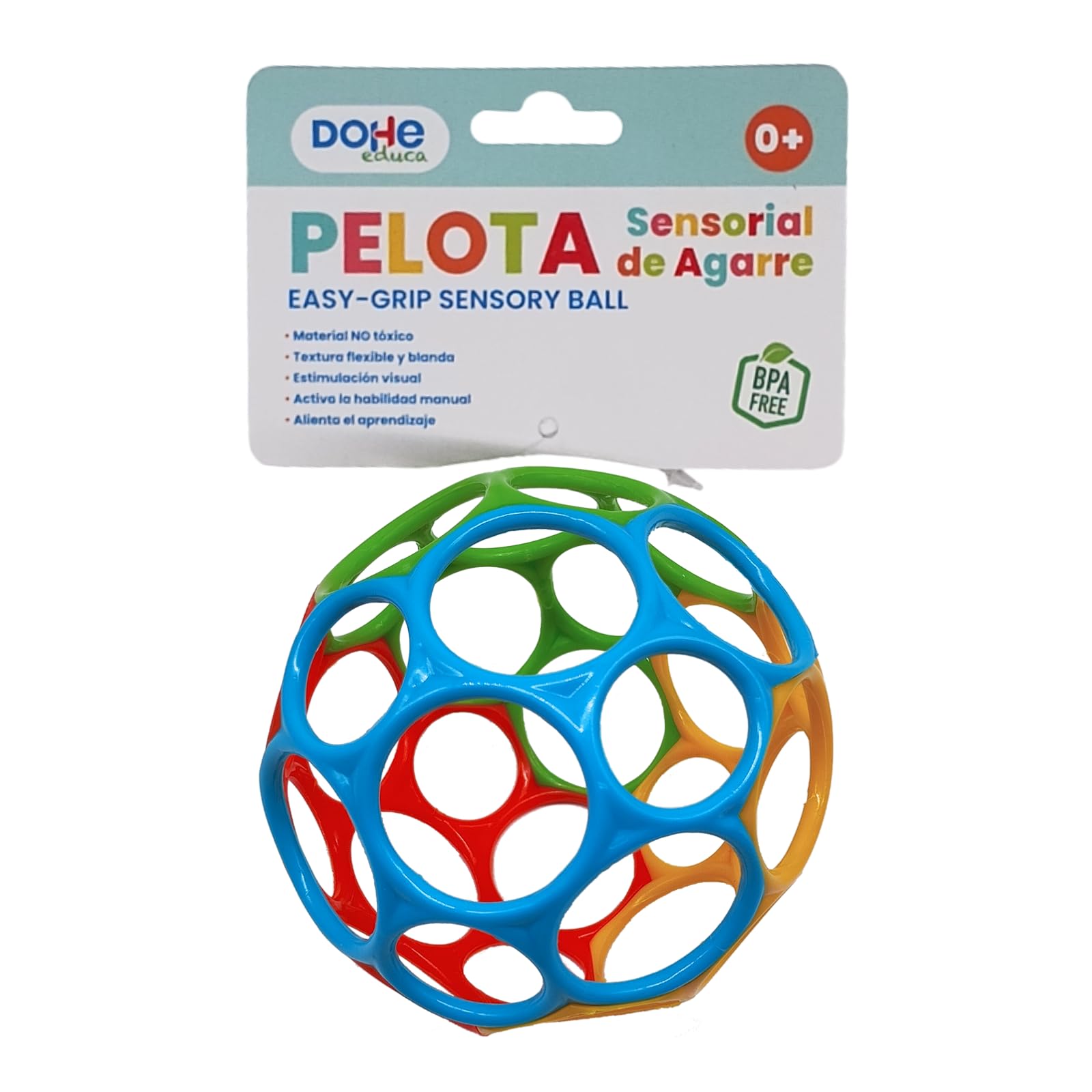 DOHE Educa Sensory Ball for Babies - Easy Grip, Flexible, BPA-Free | 0-24 Months 5
