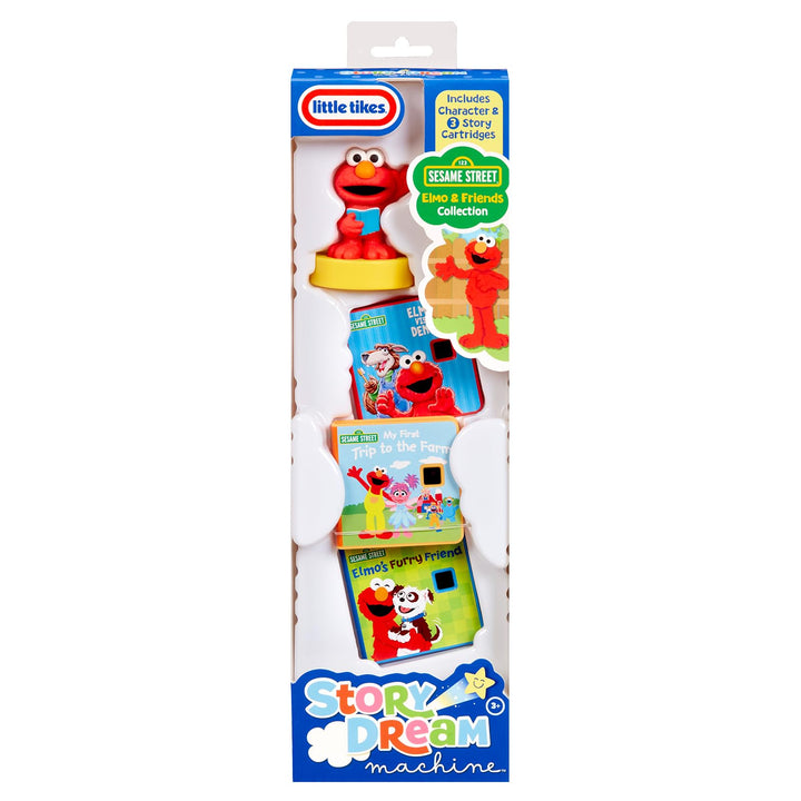 Little Tikes Story Dream Machine Sesame Street Elmo Collection - 3 Books & 1 Audio Character for Ages 3+