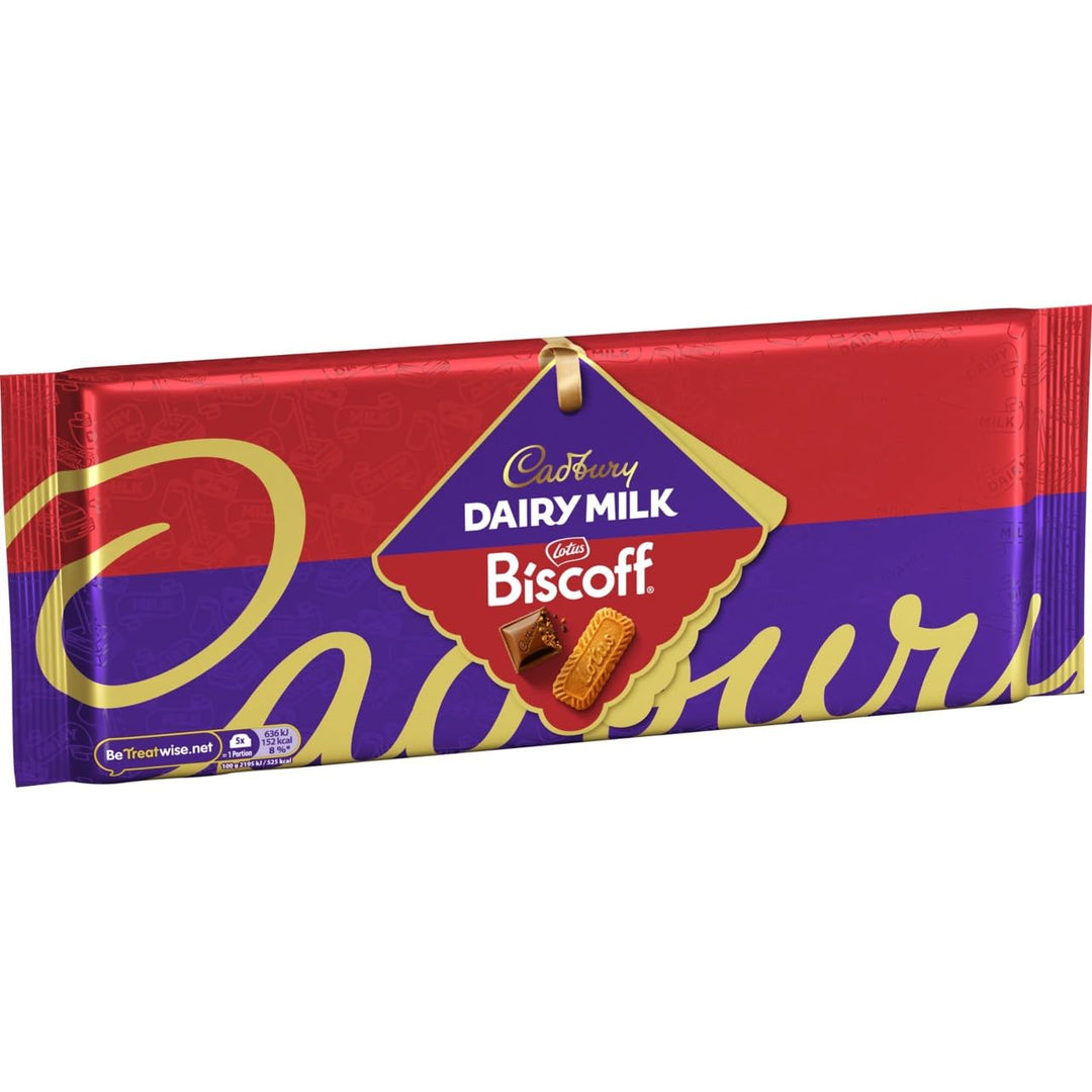 Cadbury Dairy Milk Lotus Biscoff Chocolate Bar - 350g