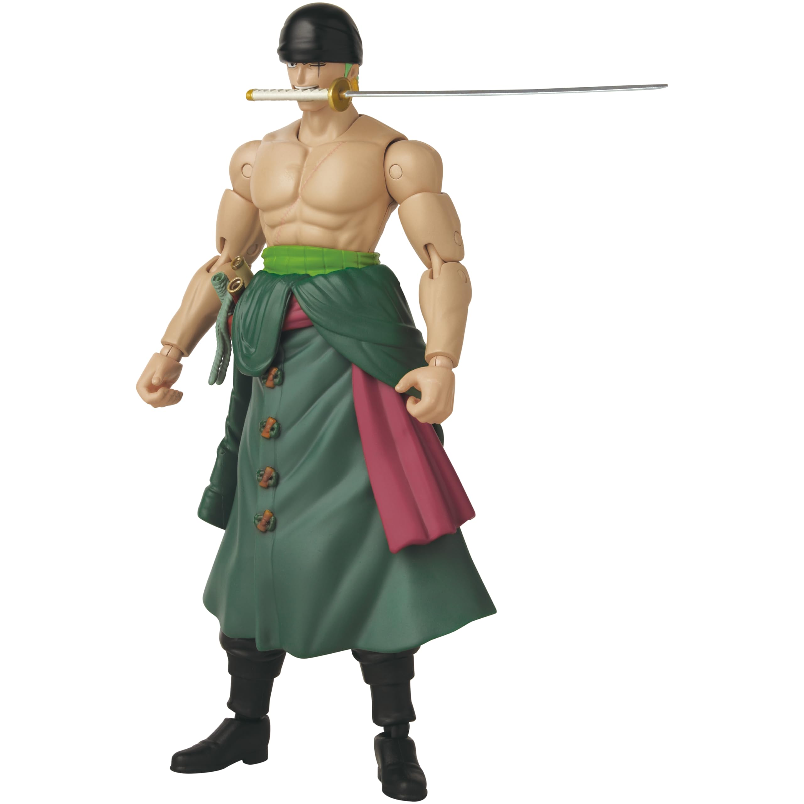 BANDAI Anime Heroes One Piece Roronoa Zoro 3 Swords Style Action Figure | 17cm Articulated Figure 4