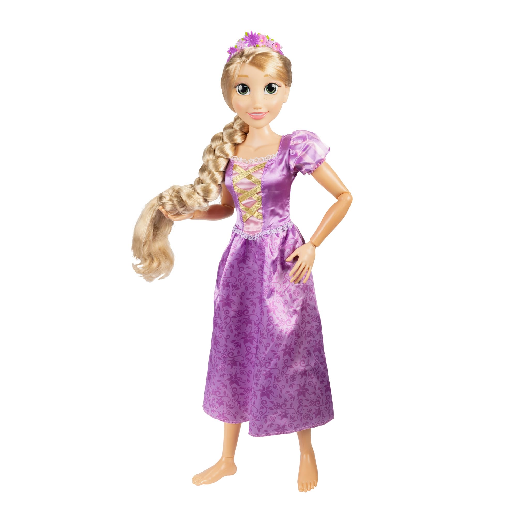 Disney Princess Playdate Rapunzel Doll - 32 Inches Tall | Highly Articulated | Includes Hair Accessories
