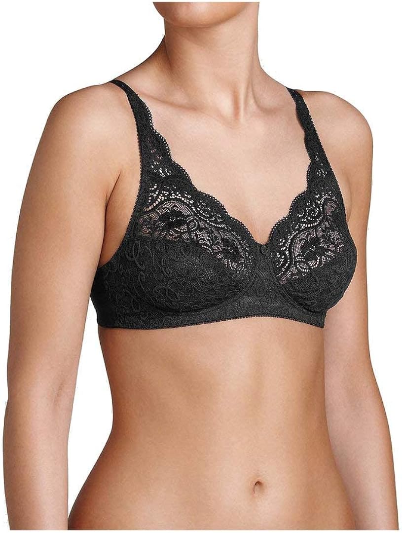 Triumph Women's Amourette 300 X Non-Wired Bra - Black, 34C UK | Everyday Comfort & Support