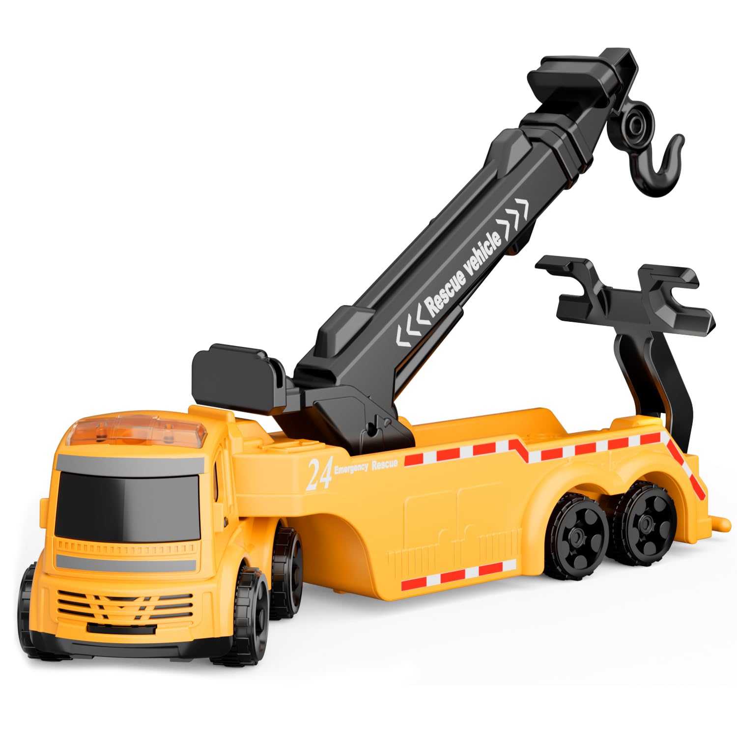 GizmoVine Tow Truck Toy with 360° Crane Arm | Friction Powered | ABS Material 1